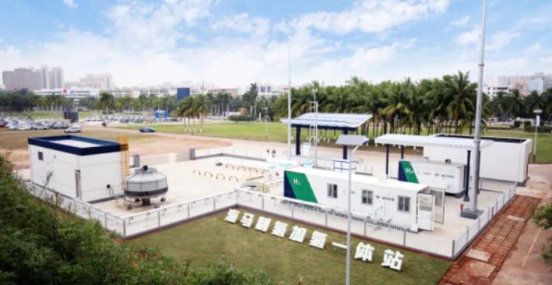 世界上第一個(gè)光伏發(fā)電、電解水制氫、氫燃料電池汽車(chē)項(xiàng)目在海口試運(yùn)行.jpg