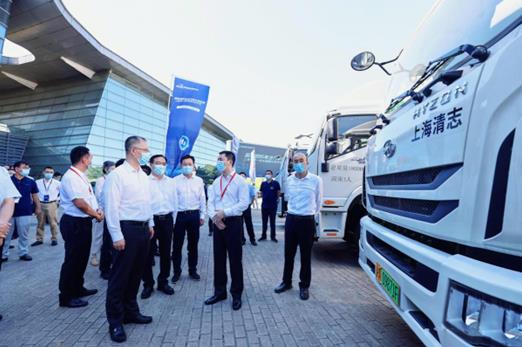國家燃料電池汽車示范應用上海市首批100輛車集中發車 國家燃料電池汽車示范應用上海市首批100輛車集中發車